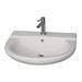 Barclay Jayden White Vitreous China U-Shaped Wall Mount Bathroom Sink w/ Overflow | 7.13 H x 22.88 W x 19.38 D in | Wayfair 4-111WH