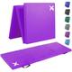 Xn8 Tri-Fold Gymnastics Mat with Carrying Handles Non Slip PU Leather Soft 6cm Thick Folding Gym Mat for Home Fitness Workout Exercise Yoga Pilates