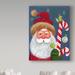 The Holiday Aisle® 'Santa w/ Candy' Canvas Art Metal in Red | 32 H x 24 W in | Wayfair 71ADBF9B98304B24AC3CDC8F41EB698D