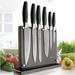 New England Cutlery 7 Piece Knife Block Set Titanium/High Carbon Stainless Steel in Black | 9.5 H x 12.5 W x 3 D in | Wayfair NE8817