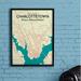 Wrought Studio™ 'Charlottetown City Map' Graphic Art Print Poster in Tricolor Paper in Blue | 17 H x 11 W x 0.05 D in | Wayfair