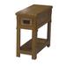 Millwood Pines Gus End Table w/ Storage Wood in Blue | 25 H x 12 W x 27.5 D in | Wayfair FE9799D9BDE14396BA8304AD0A0C9C98