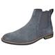 Bruno Marc Men's Urban-06 Suede Leather Chelsea Ankle Boots,Size 11,GREY,URBAN-06