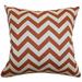 Latitude Run® Bournon Zigzag Bedding Sham 100% Cotton in Red/Gray/Brown | 26 H x 26 W x 8 D in | Wayfair LTDR3212 40278426