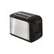 Tefal Express TT410D 2-Scheiben-Toaster, Schwarz, Edelstahl, 2 Scheiben, 850 W, 160 mm