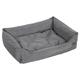 Feandrea Hundebett, XXL Hundekorb, gemütliches Hundesofa, Haustierbett, Hundematte, im Schlafzimmer, Wohnzimmer und Flur, einfache Reinigung, rutschfest, 100 x 70 x 28 cm, grau PGW28G