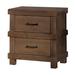 Millwood Pines Emely 2 - Drawer Nightstand Wood in Brown | 22.52 H x 20 W x 15.98 D in | Wayfair 4F783EEC63FE46F0AC34171DBFA53239