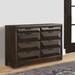 Ivy Bronx Nelsonville Wooden 8 Drawers Double Dresser Wood in Brown | 37.44 H x 59.02 W x 16.54 D in | Wayfair 73BCD4B0E8DD48369FA5058DF2C155B1