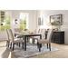 Charlton Home® Basinger Solid Wood Dining Table Marble/Granite/Wood in Brown/White | 30 H x 64 W x 38 D in | Wayfair