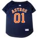 MLB American League West Jersey for Dogs, X-Small, Houston Astros, Multi-Color