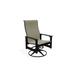 Telescope Casual Leeward MGP Sling Dining Swivel Rocker Metal/Sling in Black | 38.5 H x 29 W x 28.5 D in | Outdoor Dining | Wayfair 945811S01