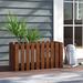 Gracie Oaks Fallah Wood Planter Box Wood in Brown | 11.9 H x 24.8 W x 12 D in | Wayfair B69C61E593CE46849BC3B76B4B8D8911