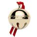 Wallace 2016 Sleigh Bell Ball Ornament Sterling Silver in Gray/Yellow | 3 H x 3 W x 3 D in | Wayfair 5171044