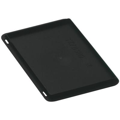 SCHULTE Lagertechnik Auflagedeckel für Euro-Stapelkästen 20/30 cm schwarz, 20x30 cm