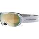 ALPINA PHEOS S Q-LITE - Verspiegelte, Kontrastverstärkende Skibrille Mit 100% UV-Schutz Für Erwachsene, white, One Size
