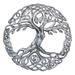 World Menagerie Tree of Life Wall Décor Metal in Gray | 24 H x 24 W in | Wayfair F679A785F3BD466384D2CDD0685BA00B