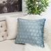 Mercer41 Starr Cut Velvet Throw Pillow Cover & Insert Polyester/Polyfill/Velvet in Green/Blue | 20 H x 20 W x 4 D in | Wayfair