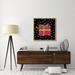 East Urban Home 'The Night Before Christmas V' Graphic Art Print on Wrapped Canvas Canvas, Wood in Black/Green/Red | 18 H x 18 W x 1.5 D in | Wayfair