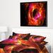 East Urban Home 'Far Spherical Galaxy Red' Framed Graphic Art Print on Wrapped Canvas in Black/Red | 8 H x 12 W x 1 D in | Wayfair
