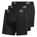 adidas Men's Performance Boxer Brief Underwear (3-Pack), Black/Black Black/Black Black/Black, XL