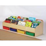 Childcraft Top Book Display w/ Trays Wood in Red/Green/Blue | 13.75 H x 47.75 W x 14.25 D in | Wayfair 1568765