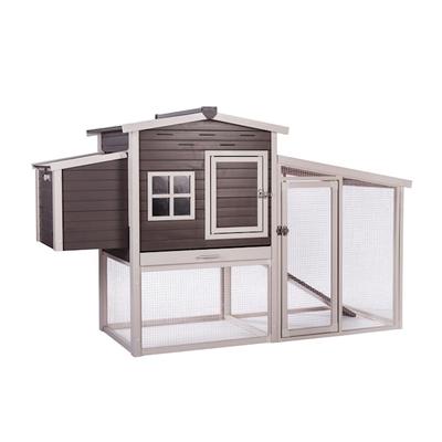 New Age Pet ECOFLEX Hampton Chicken Coop Barn and Pen, Grey