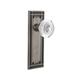 Nostalgic Warehouse Mission Plate w/ Crystal Egg & Dart Knob Brass/Crystal in Gray | 7.25 H x 2.5 W in | Wayfair 751203