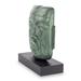 Bloomsbury Market Mota Olmec Mortuary Mask Sculpture Wood in Brown/Gray/Green | 7 H x 6 W x 2.6 D in | Wayfair 9EAF33F4DBB648F987B6D1F6BEEBADDF