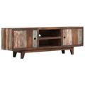 vidaXL TV Cabinet Solid Acacia Wood Vintage 118x30x40 cm