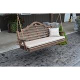 Rosecliff Heights Coury Porch Swing Wood/Solid Wood in Brown | 27 H x 62 W x 17 D in | Wayfair BC3C665CEA944374811AE9BAA0EE4156