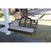 Rosecliff Heights Coury Porch Swing Wood/Solid Wood in Brown | 27 H x 62 W x 17 D in | Wayfair BE584187BCA64C31B73F095527BC1199