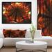 East Urban Home 'Abstract Fractal Flower' Graphic Art Print on Wrapped Canvas in Orange | 8 H x 12 W x 1 D in | Wayfair