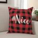 The Holiday Aisle® Earline Nice in Buffalo Check Plaid Throw Pillow Polyester | 18 H x 18 W x 1.5 D in | Wayfair D1862AB7F83C44D68C54BF8991D80B5F