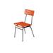 Innit Hapi Indoor/Outdoor Handmade Dining Chair Metal in Orange/Black | 32 H x 17 W x 20 D in | Wayfair i20-01-10