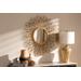 Baxton Studio Apollonia Modern and Contemporary Gold Finished Sunburst Accent Wall Mirror - 95-RTB1254
