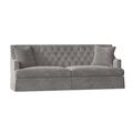 Duralee Carmel Recessed Arm Sofa Polyester in Gray/Brown | 38 H x 72 W x 34.5 D in | Wayfair WPG10-610-72.DV15862-248