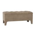 Duralee Lincoln Upholstered Flip Top Storage Bench Linen/Polyester/Performance Fabric/Cotton/Leather | 19 H x 72 W x 19 D in | Wayfair