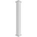 Ekena Millwork Craftsman Classic Square Non-Tapered, Fluted PVC Column Kit, Crown Capital & Crown Base, Latex | 96 H x 5.625 W in | Wayfair