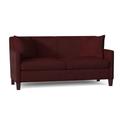 Duralee Brighton Square Arm Sofa Metal/Polyester in Red/White | 36 H x 72 W x 32 D in | Wayfair WPG10-670-72.15726-141