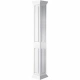 Ekena Millwork Craftsman Classic Square Non-Tapered, Double Raised Panel PVC Column Kit, Crown Capital & Crown Base, | 72 H x 5.625 W in | Wayfair