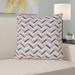 Latitude Run® Avicia Throw Pillow Linen in Orange/Blue | 18 H x 18 W x 3 D in | Wayfair 0DB5EF56E99246B6B51F6B5E7251D6BE