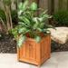 Leisure Season Decorative Planters Cypress Planter Box Wood in Brown | 18 H x 16 W x 16 D in | Wayfair CHSP711