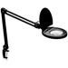 Sorenson LED Clamp On Desk Lamp with Magnifier in Black