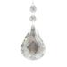 The Holiday Aisle® Crystal Round Bottom Pendalogue Finial Ornament Crystal in Gray | 3.5 H x 2 W x 1.25 D in | Wayfair