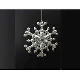 The Holiday Aisle® Mercury Glass Looking Snowflake Holiday Shaped Ornament Plastic in Gray/Yellow | 5.12 H x 5.13 W x 1.25 D in | Wayfair