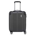 travelite 4-Rad Handgepäck Koffer erfüllt IATA Bordgepäckmaß, Gepäck Serie CITY: Robuster Hartschalen Trolley mit kratzfester Oberfläche, 55 cm, 40 Liter