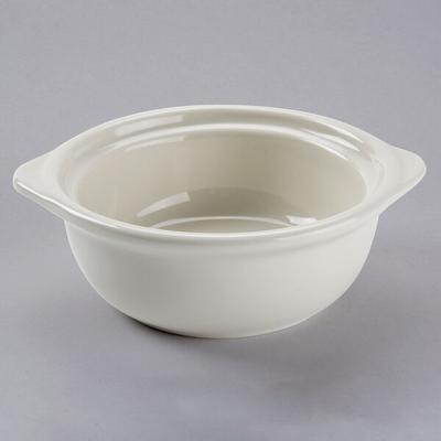 Tuxton BES-1006 8 oz. Eggshell China Gourmet Onion Soup Crock / Bowl - 6/Pack