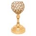 House of Hampton® Ball Stand Crystal Candlestick Crystal in Yellow | 9.5 H x 4 W x 4 D in | Wayfair 5B70C9978B0842BE954ECBE6DF4999C6