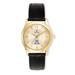 Women's Bulova Gold/Black Arizona Wildcats Stainless Steel Watch with Leather Band