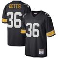 Men's Mitchell & Ness Jerome Bettis Black Pittsburgh Steelers Big Tall 1996 Retired Player Replica Jersey